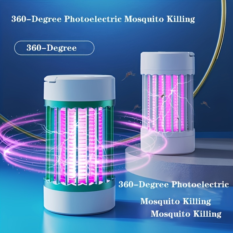 mosquito killer purple light lure physical electric shock mosquito killer usb plug in mosquito killer suitable for bedroom room study office wall mounted and desktop details 1
