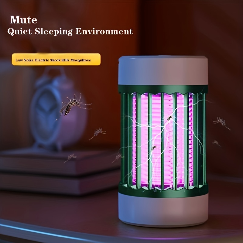 mosquito killer purple light lure physical electric shock mosquito killer usb plug in mosquito killer suitable for bedroom room study office wall mounted and desktop details 2