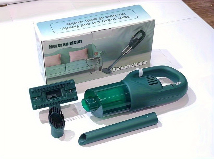portable handheld vacuum cleaner usb charging dual use for home office strong 3 1kpa suction rechargeable 1800mah lithium battery multiple attachments electronic component cleaning details 8
