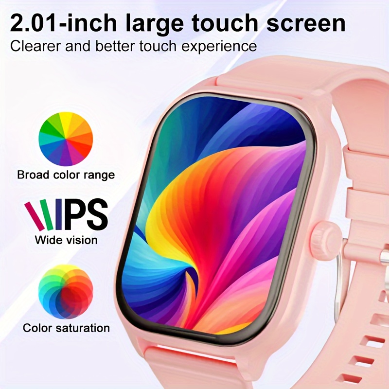 smart watch gifts for men and women 2 01 smart watch for android iphone fitness tracking watch sport mode pedometer distance stylish lightweight sport details 0