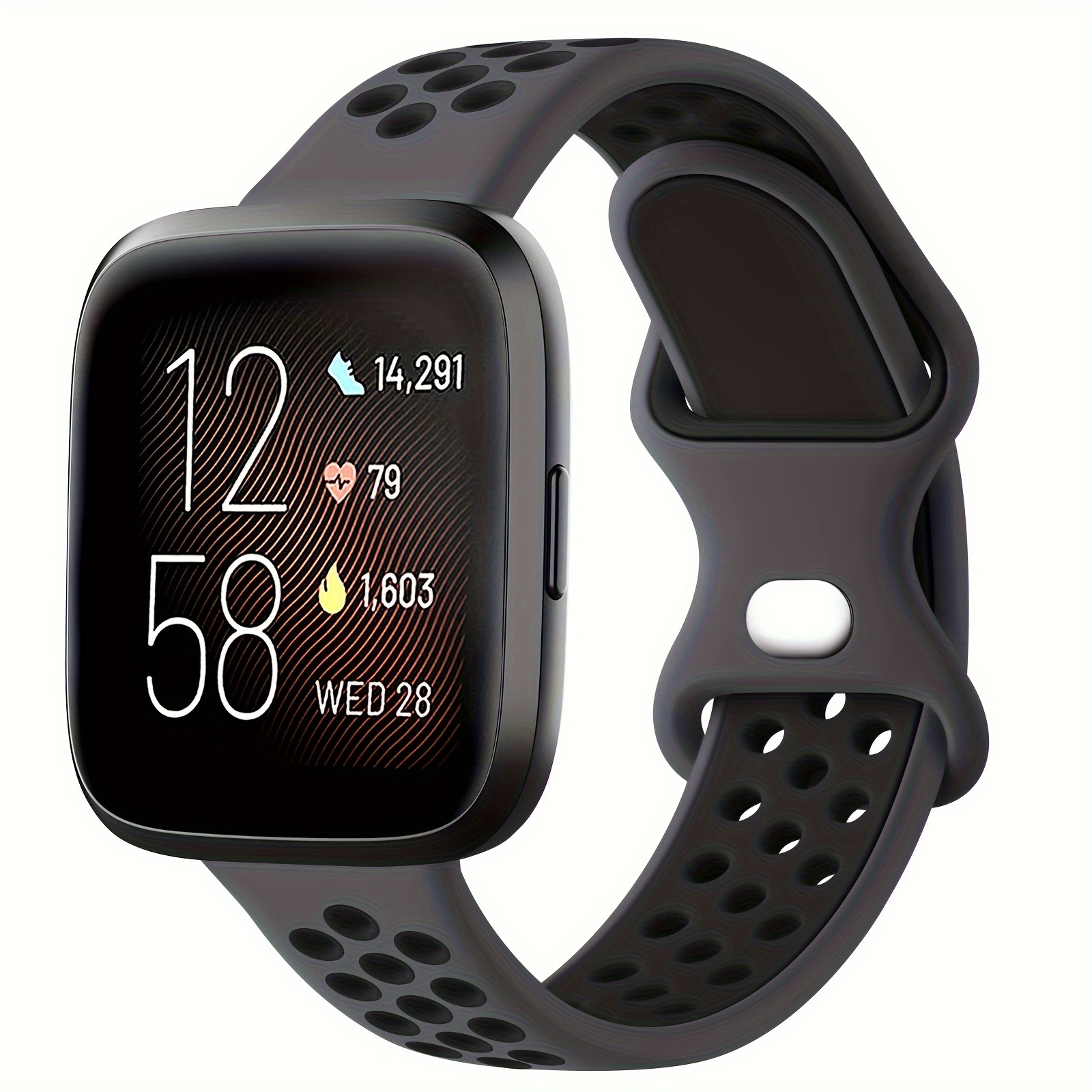 silicone band compatible with fitbit se strap sport wristband bracelet for fitbit watchband for women men details 6