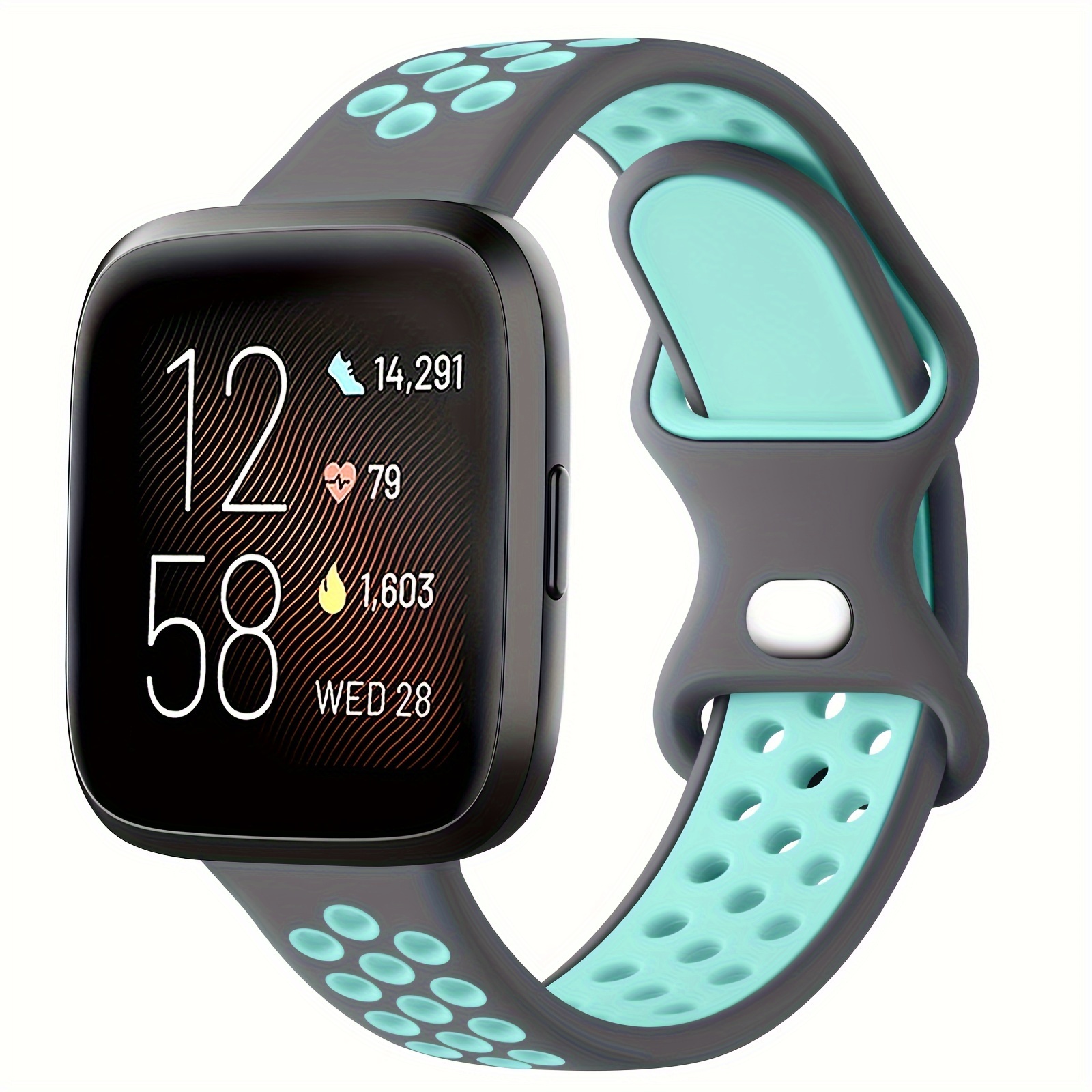 silicone band compatible with fitbit se strap sport wristband bracelet for fitbit watchband for women men details 8