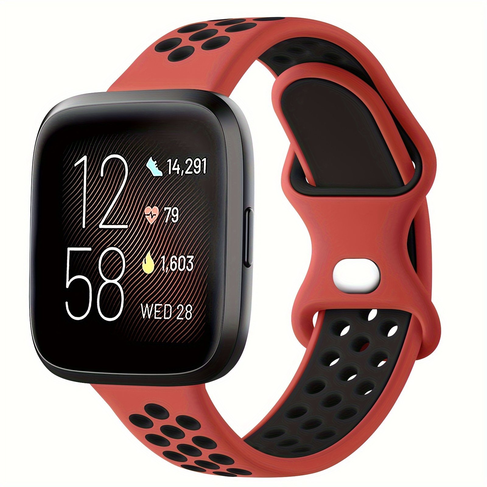 silicone band compatible with fitbit se strap sport wristband bracelet for fitbit watchband for women men details 9