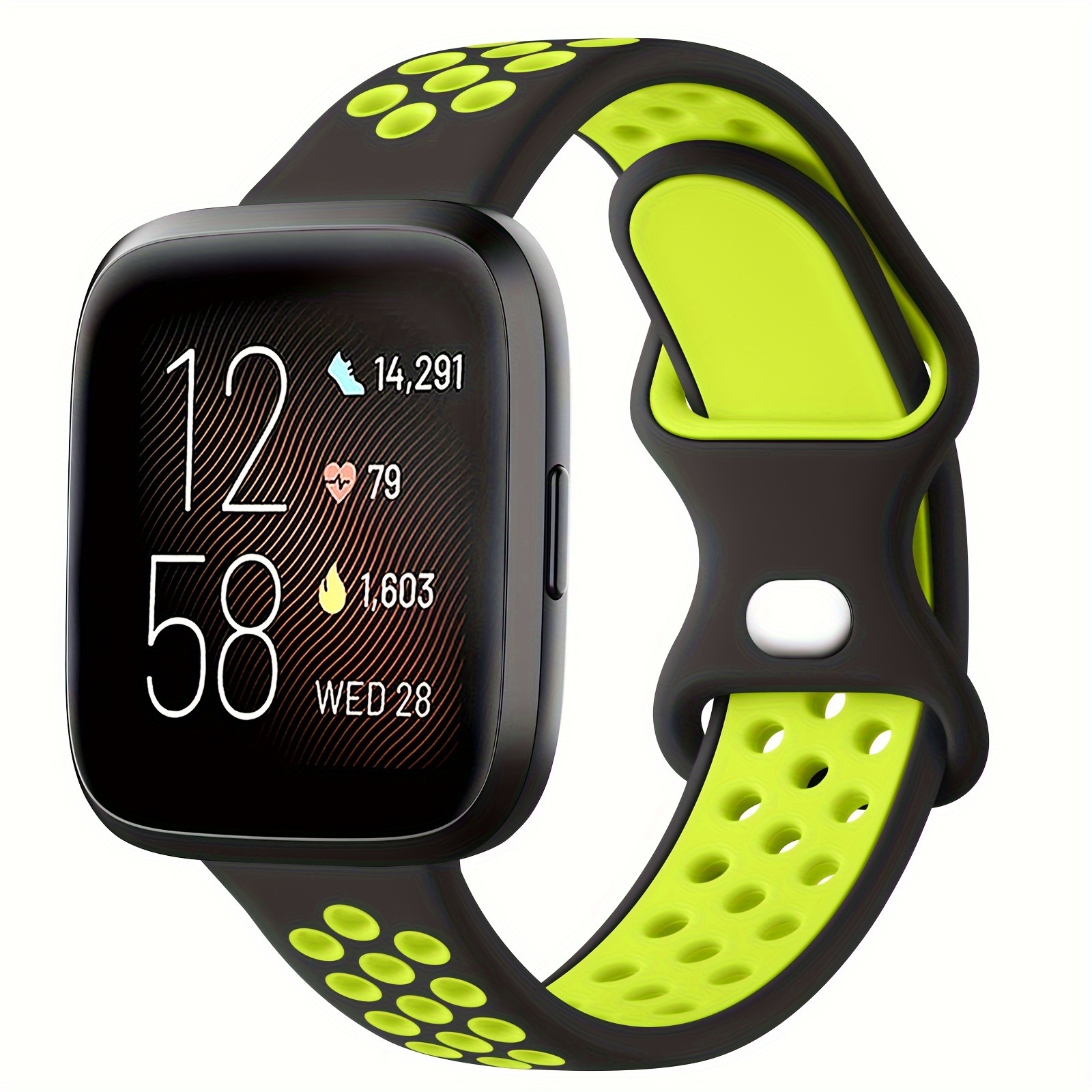 silicone band compatible with fitbit se strap sport wristband bracelet for fitbit watchband for women men details 10