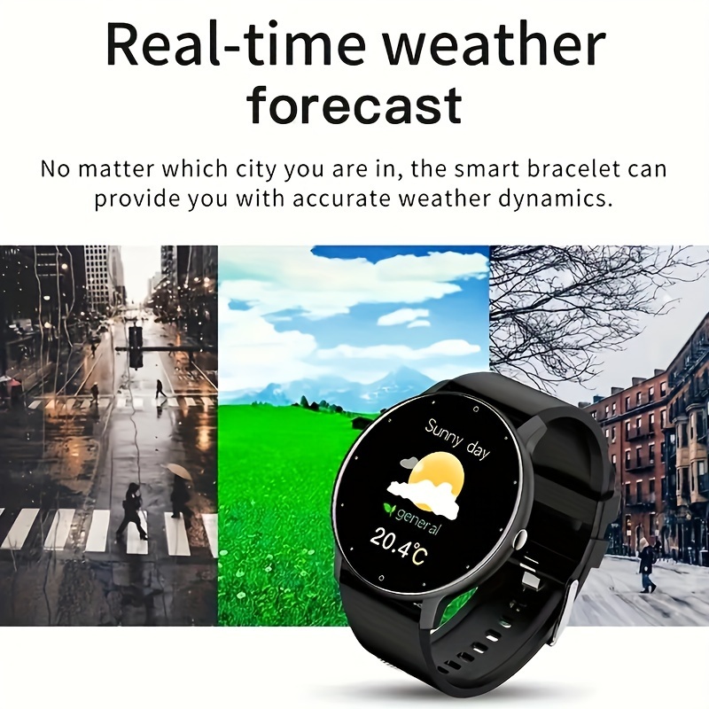 the smartwatch features wireless calling message notifications tracking step counting and exercise suitable for fitness and outdoor activities details 5