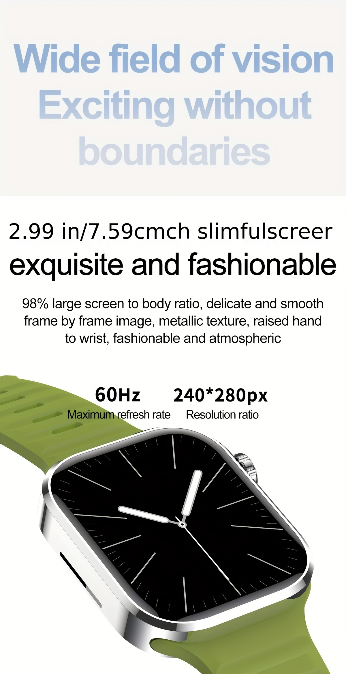 b02 smart watch with wireless call receiving making 2 01inch hd large screen exercise mode fitness compatible with android for iphone details 2