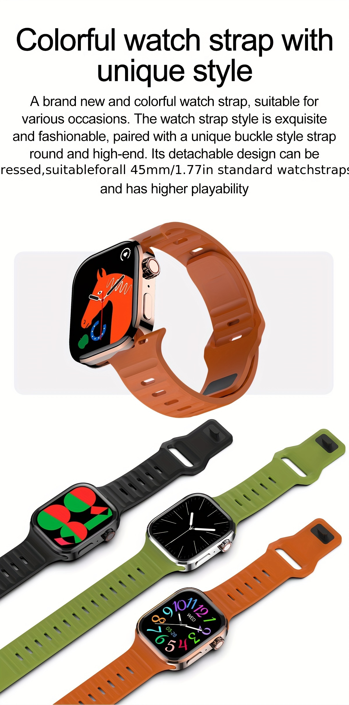 b02 smart watch with wireless call receiving making 2 01inch hd large screen exercise mode fitness compatible with android for iphone details 6