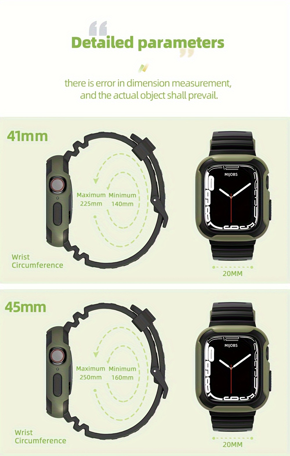 smartwatch case compatible with watch 40mm 41mm 44mm 45mm waterproof strap for 6 5 4 se no screen protector men women shockproof watchband bumper case details 7