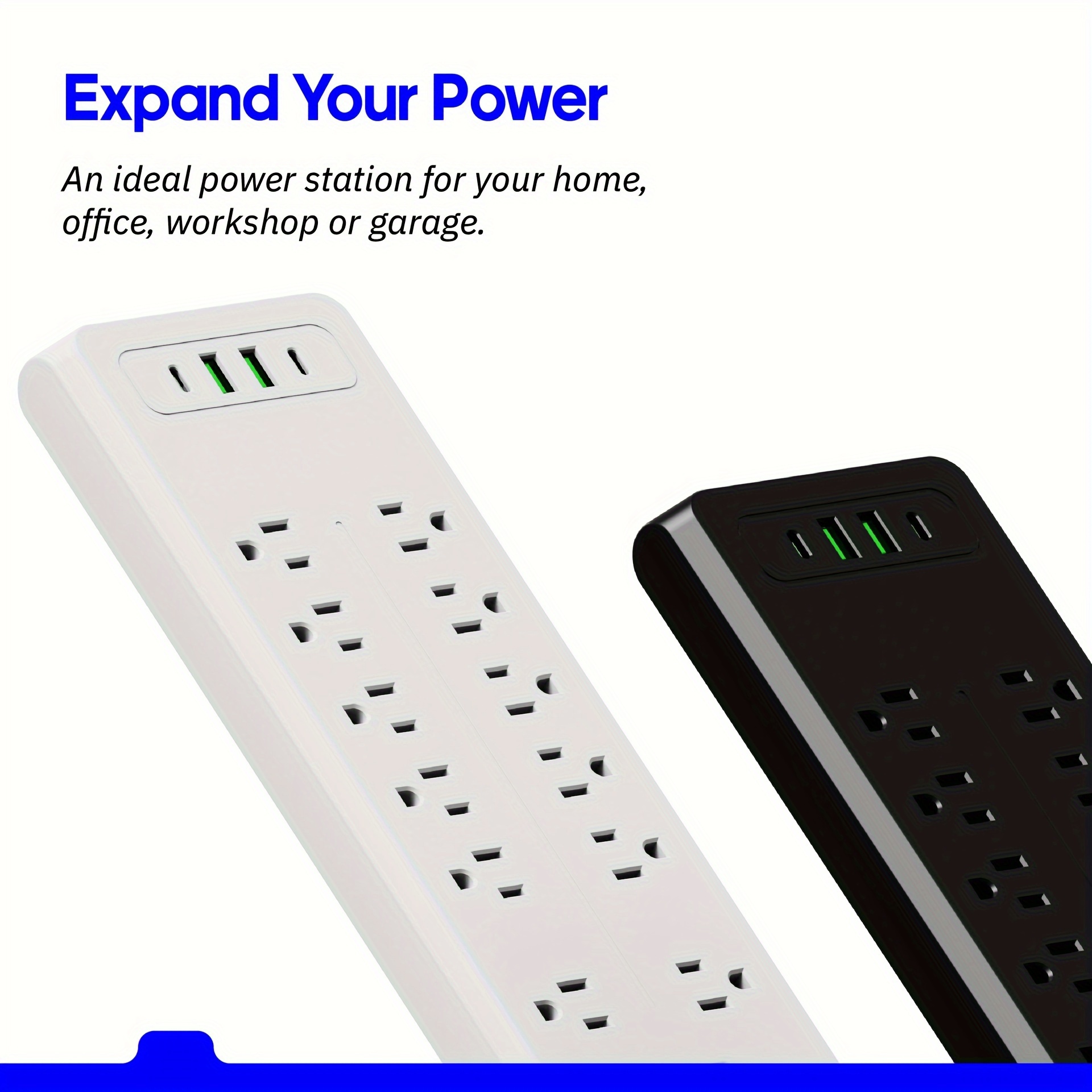 16 in 1 protector with 12 outlets 2 usb and 2 usb c for iphone charging line 79 inch extension cord for plug extender for dorm room essential details 3